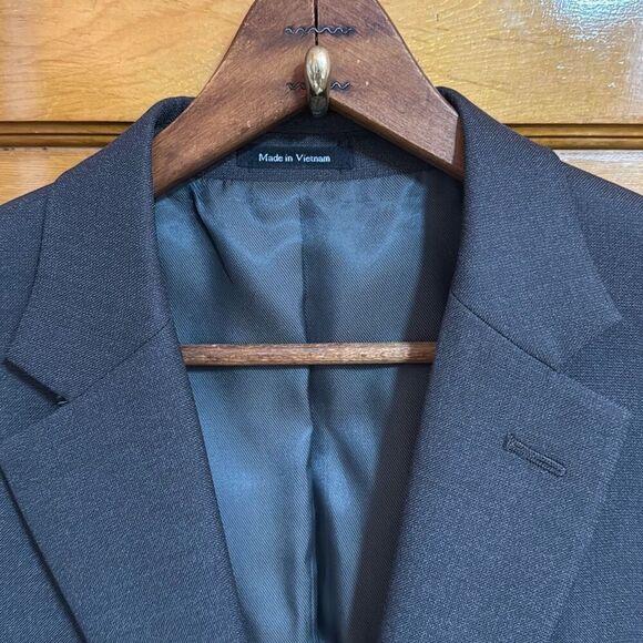 Pronto Uomo Wool Blend Grey 2 Button Blazer Men’s 44 Regular - Picture 2 of 7
